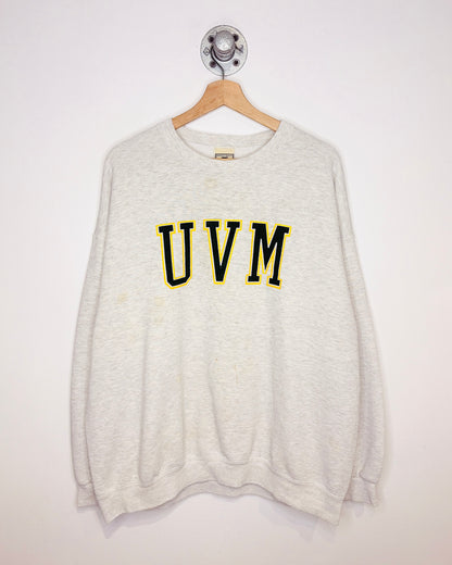 Vintage 90s UVM Heather Grey Crewneck Sweatshirt