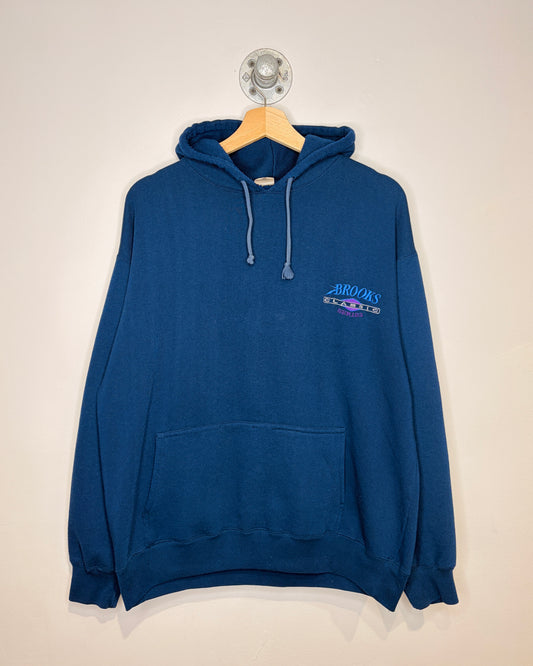 Vintage 90s Brooks Classic Series Navy Hoodie