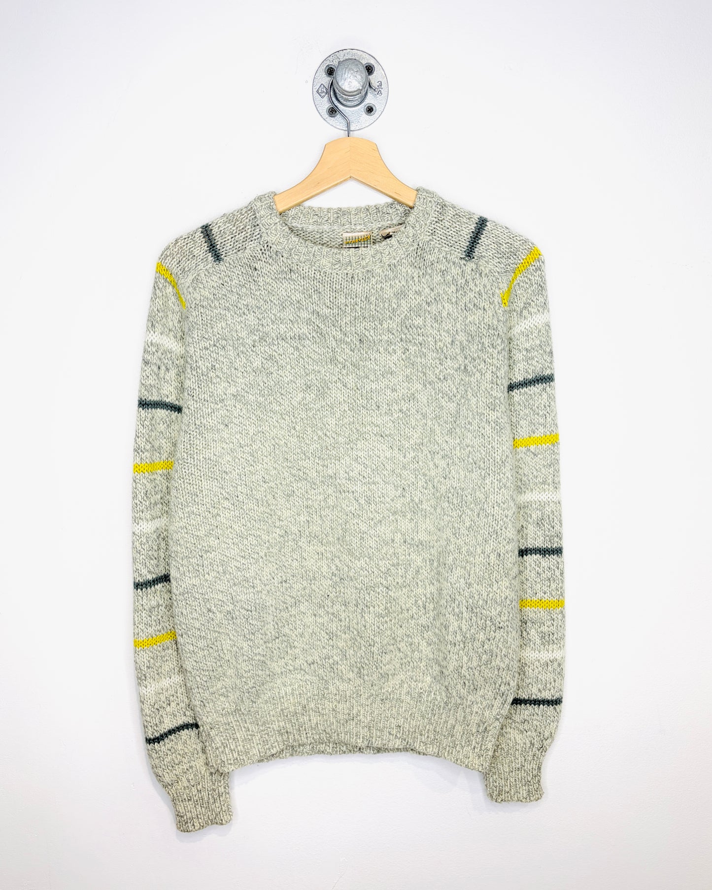 Vintage 90s Strategy Ash Grey Knit Sweater