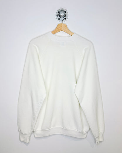Vintage 90s University Of Calgary Faculty Of Social Work White Crewneck Sweatshirt