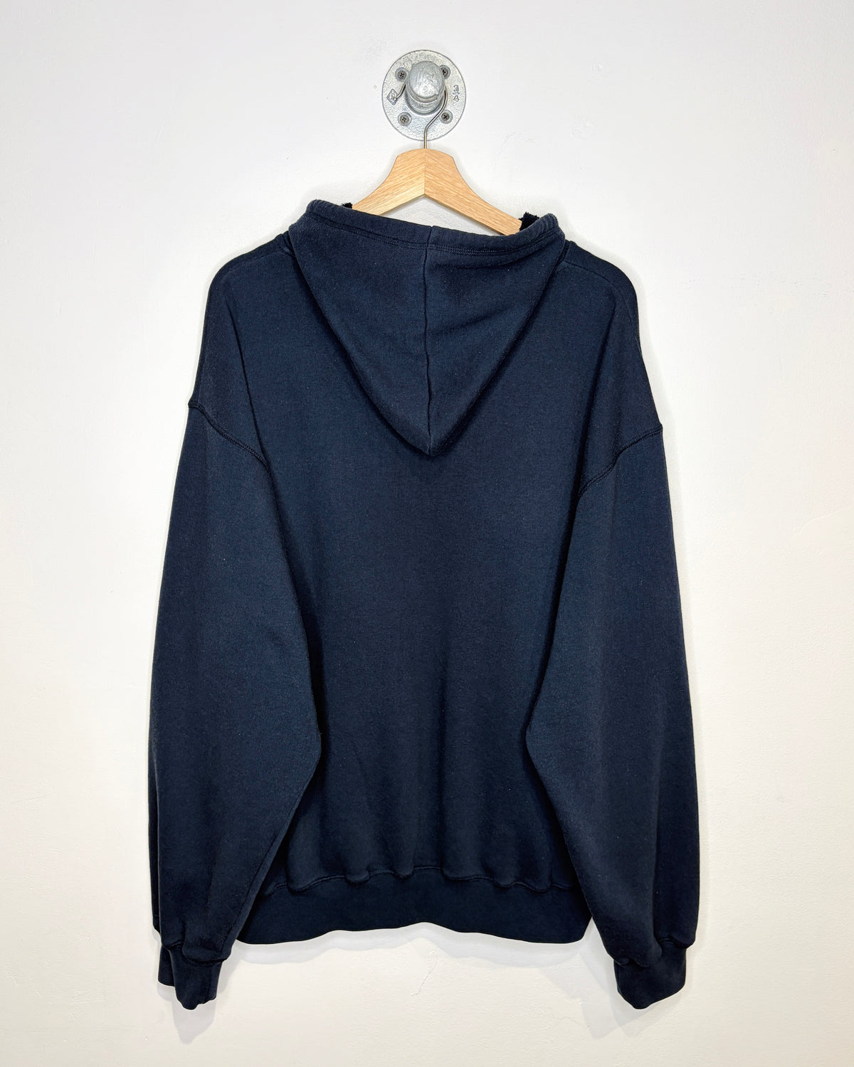 Vintage 90s Brooks Sport Navy Embroidered Hoodie