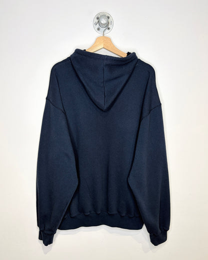 Vintage 90s Brooks Sport Navy Embroidered Hoodie