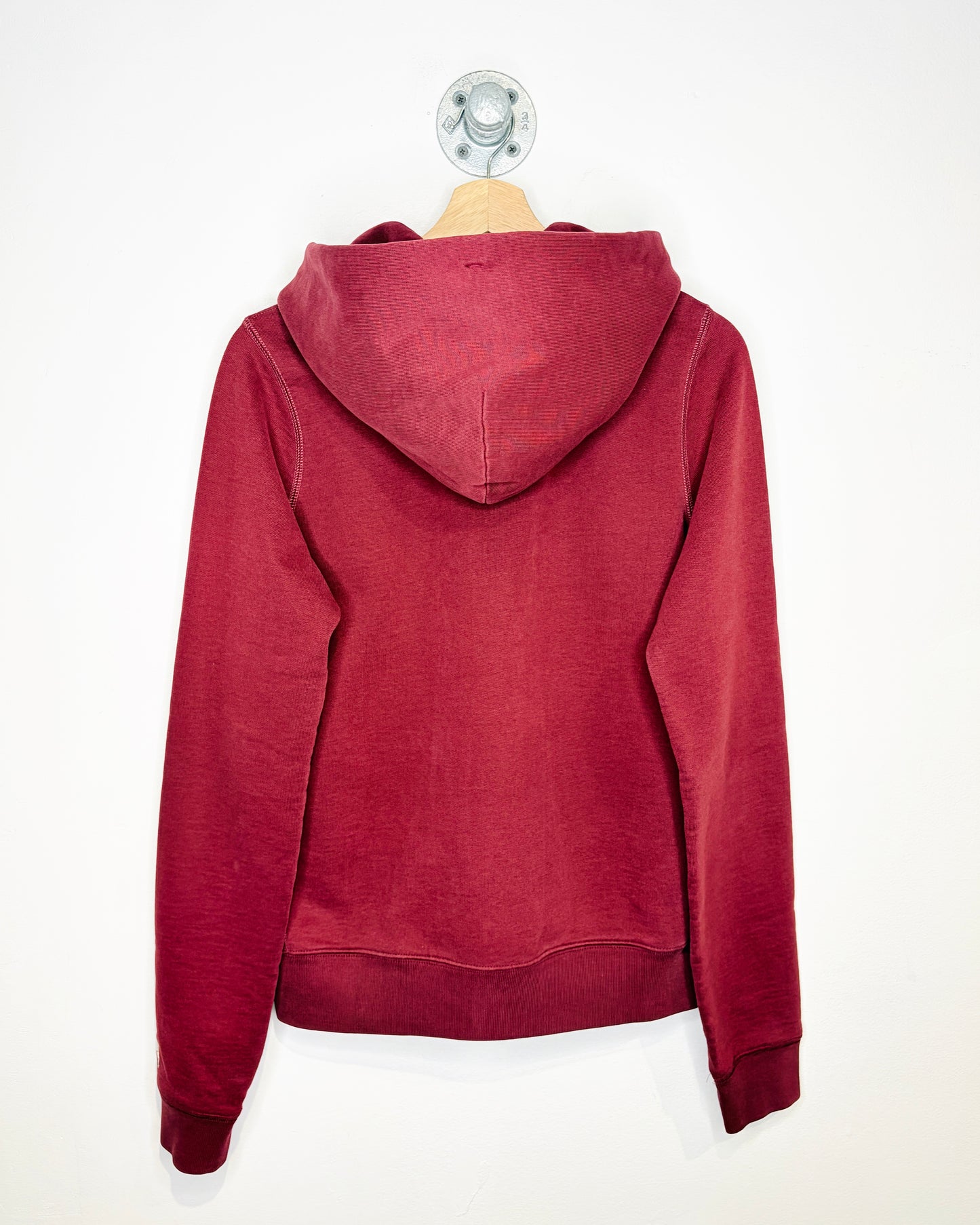 2000s Women’s Abercrombie & Fitch Red 1/4 Zip Hoodie
