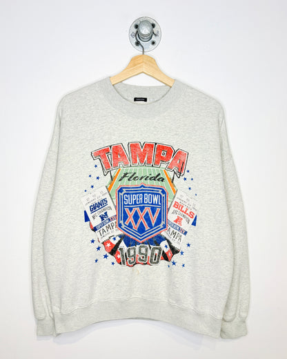Abercrombie & Fitch Super Bowl XXV Grey Crewneck Sweatshirt