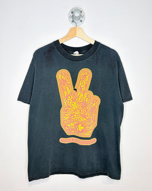 2011 Stone Temple Pilots Faded Black Tee Shirt