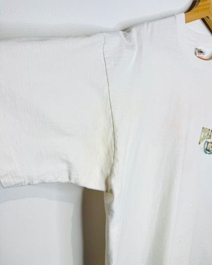 Vintage 90s Cocoa Beach Florida White Tee Shirt