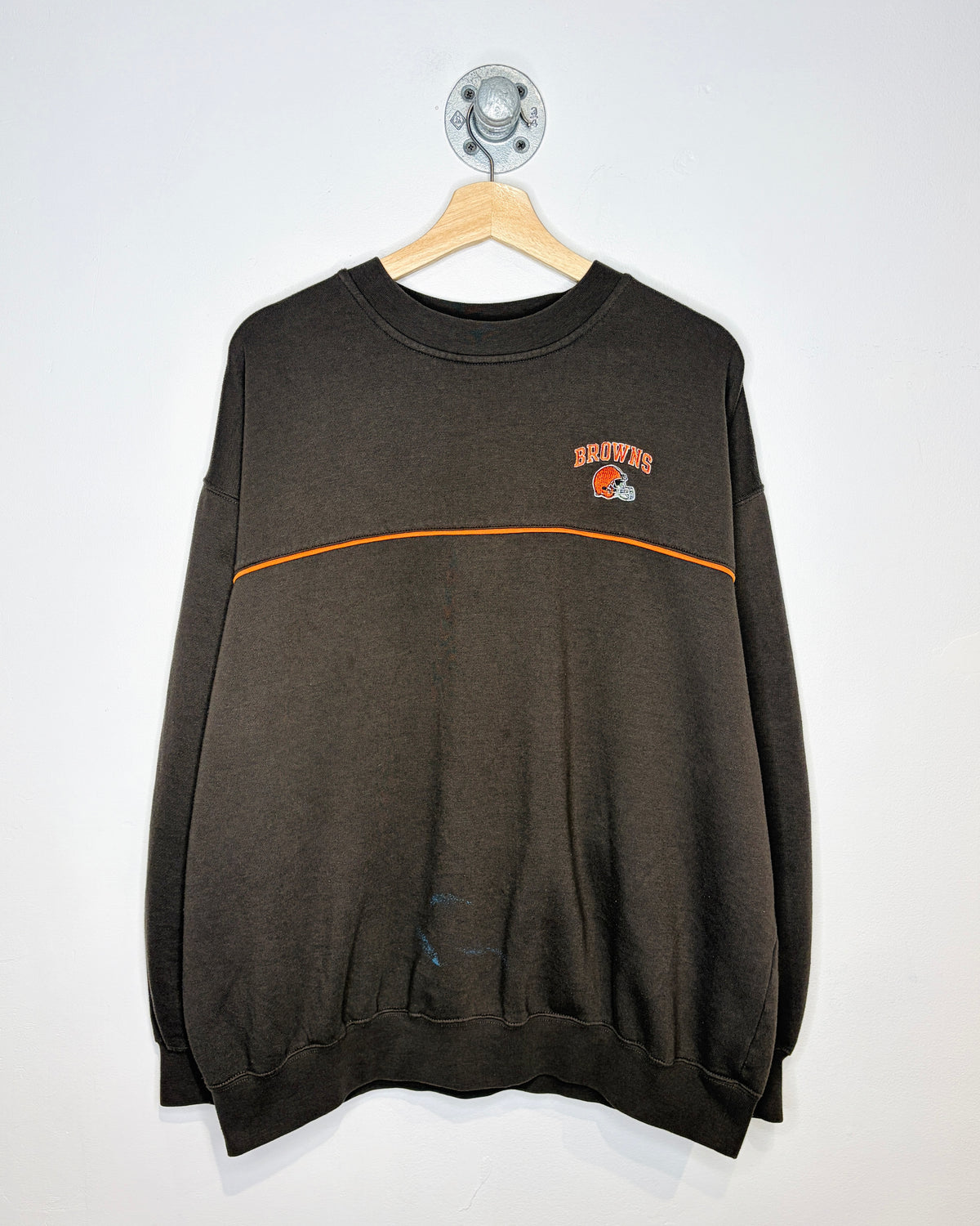 2000s NFL Cleveland Browns TwoTone Brown Crewneck Sweatshirt