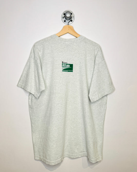 Vintage 90s Attain Attacks Cleavers Grey Tee Shirt