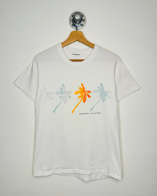 Vintage 90s Surfers Alliance White Tee Shirt