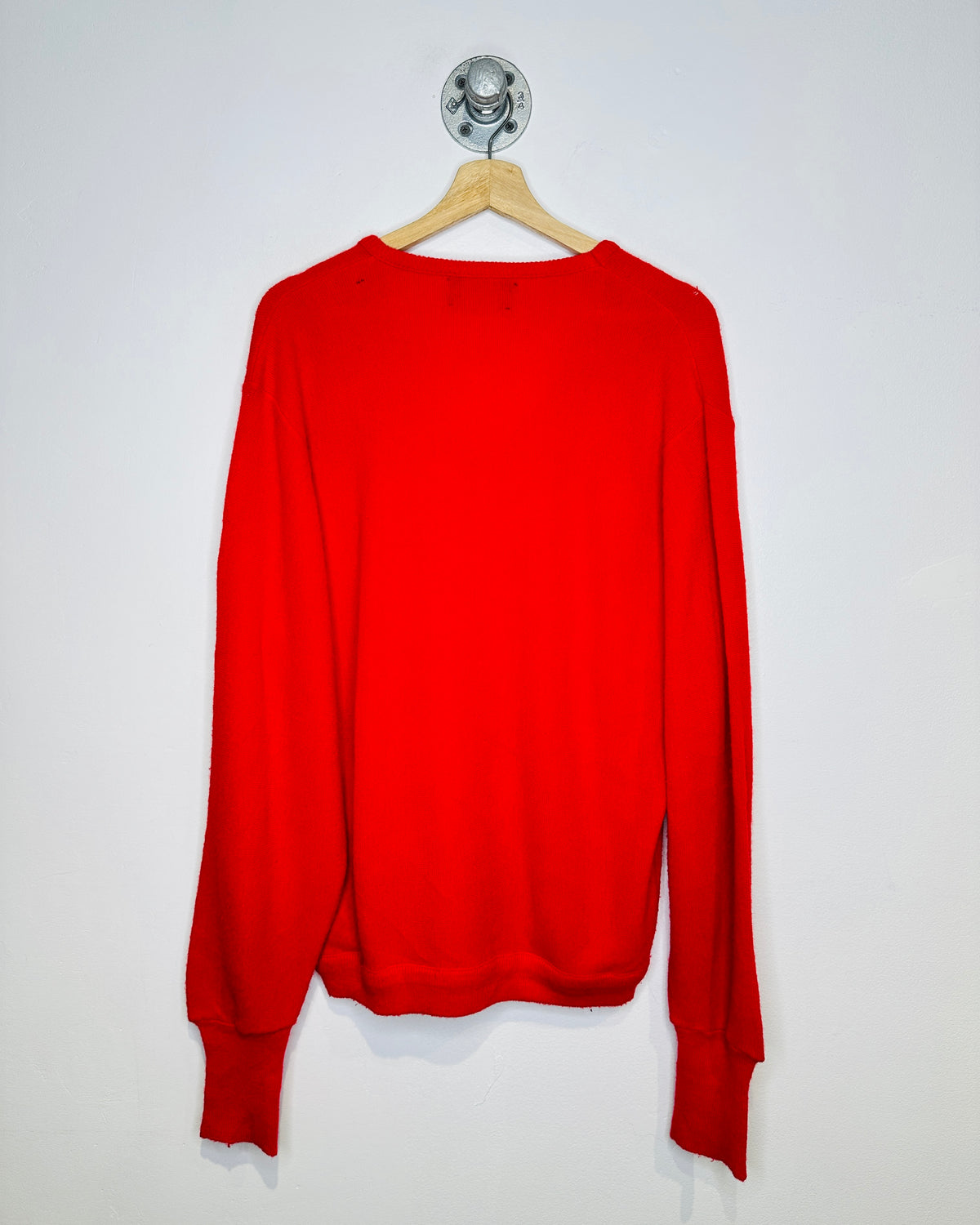 Vintage 1980s Izod Red V-Neck Sweater