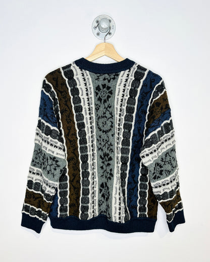 Vintage 90s Monello Italy Coogi Style Sweater