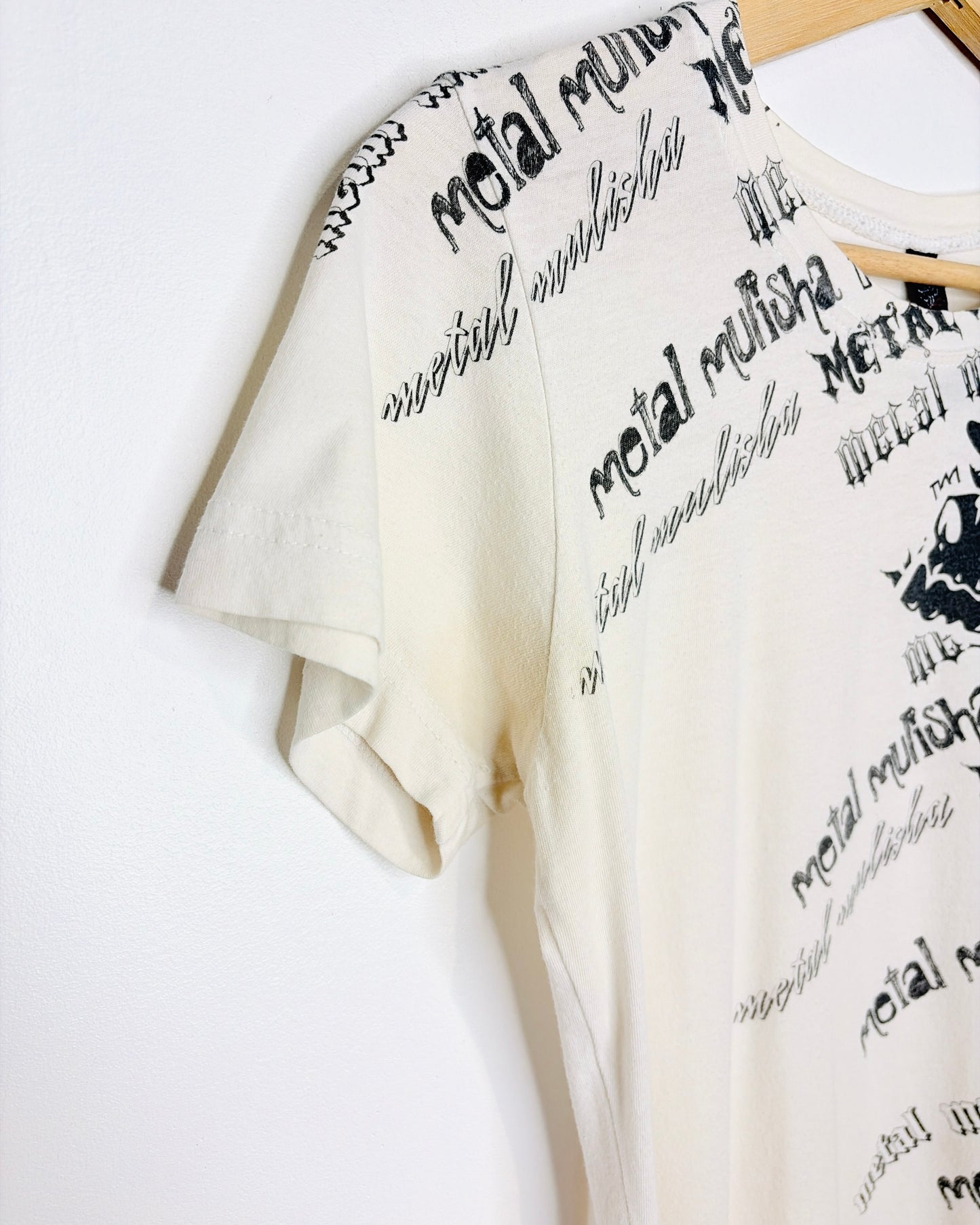 2000s Metal Mulisha Shoulder Print Women’s Tee Shirt