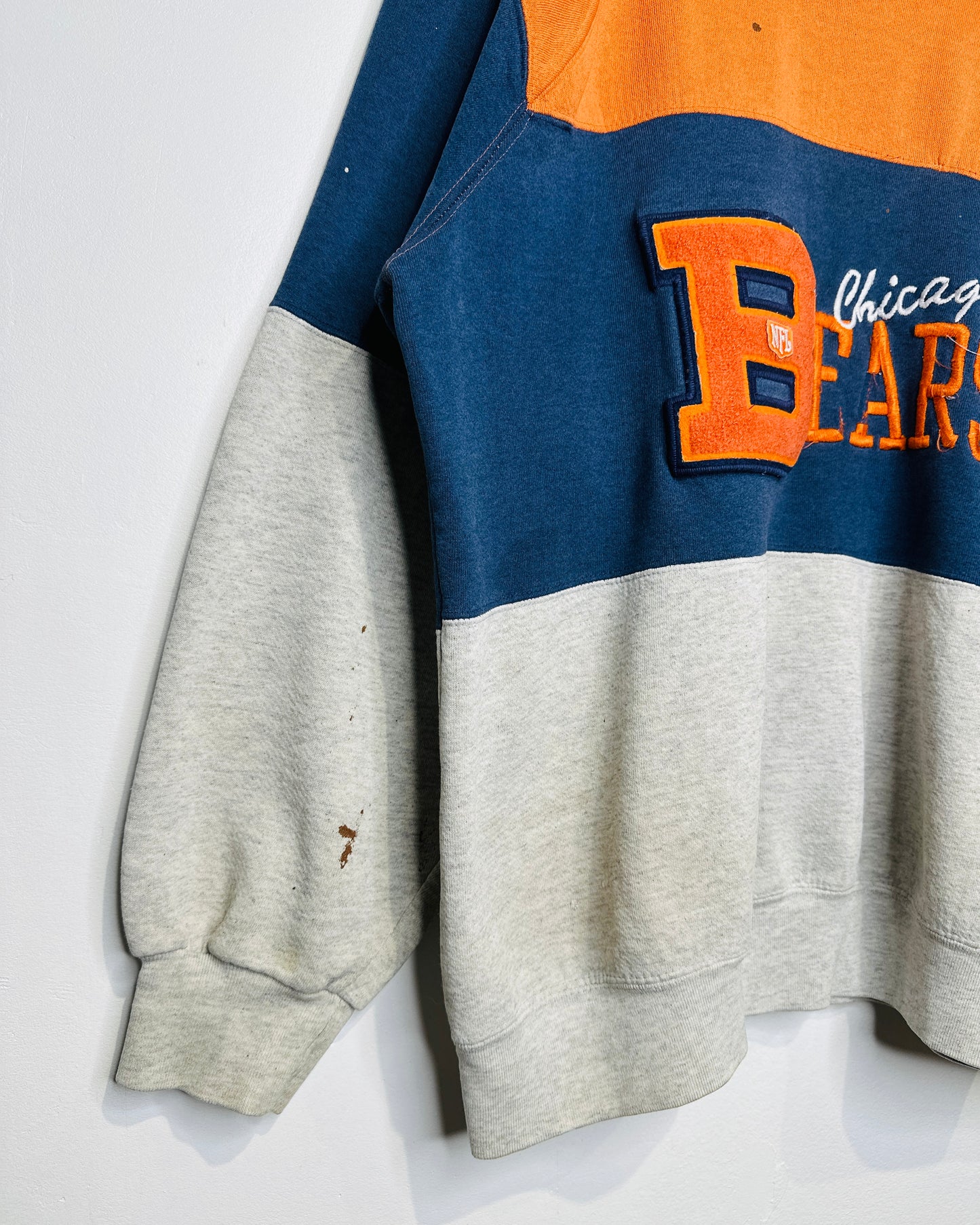 Vintage 1990s Chicago Bears Three Tone Crewneck Sweatshirt