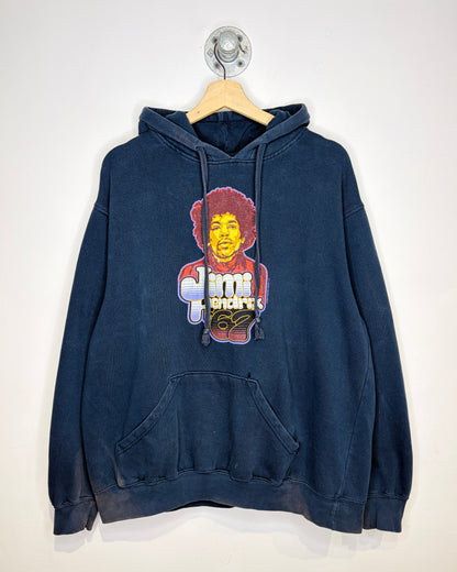 Vintage 2004 Jimi Hendrix Faded Navy Blue Hoodie