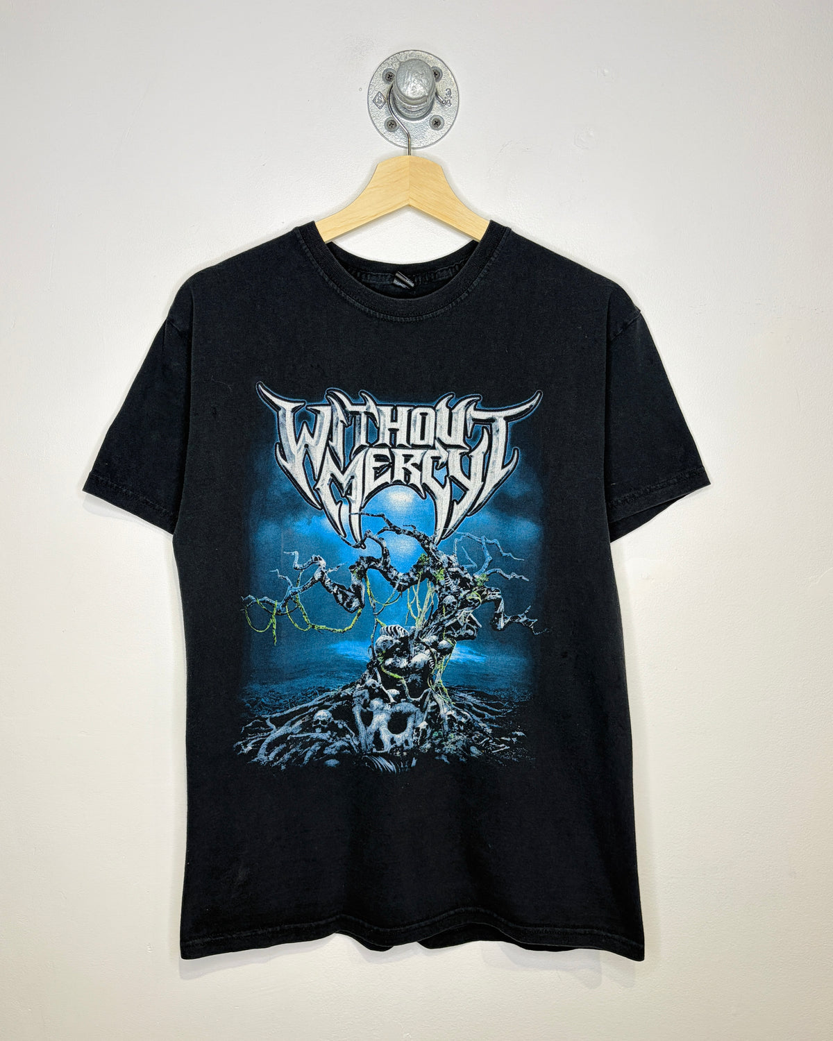 Without Mercy Seismic Graphic Black Band Tee Shirt