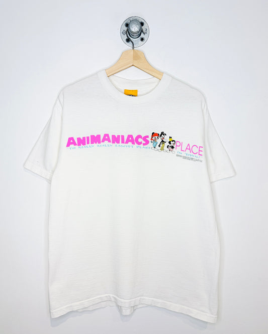 Vintage 1994 Animaniacs Zaniest Place White Tee Shirt