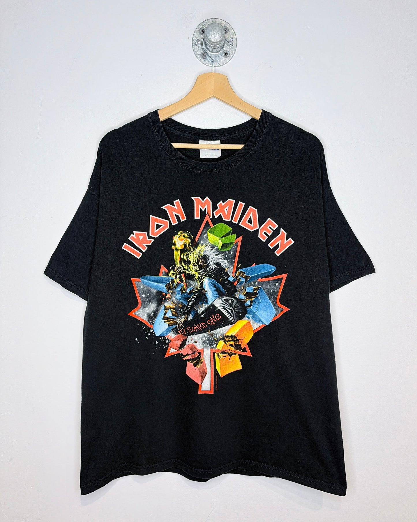 2010 Iron Maiden Canada The Final Frontier Black Tee Shirt