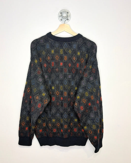 Vintage 90s Jantzen Classics Multi Colored Textured Sweater