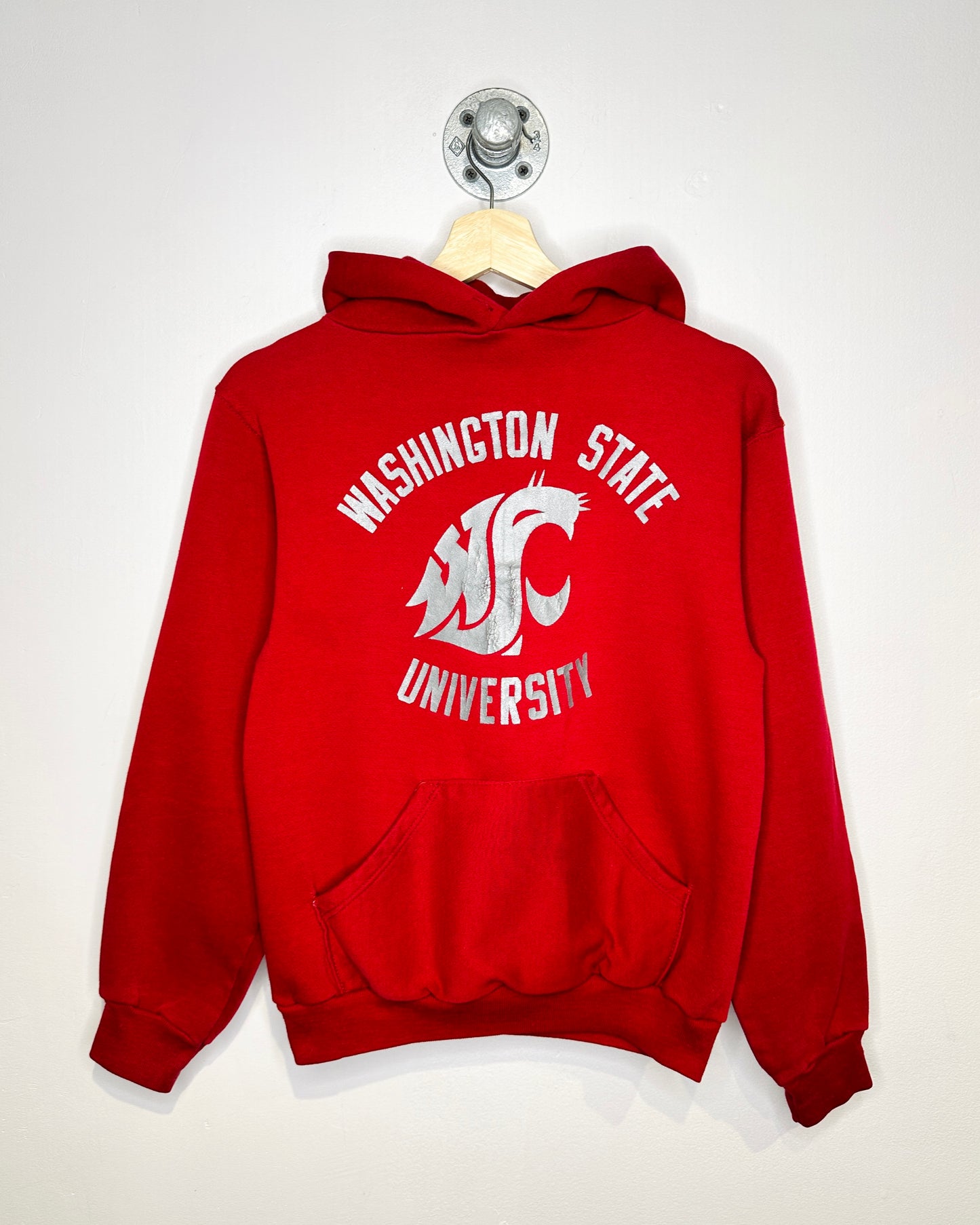 Vintage 90s Washington State Dark Red Hoodie