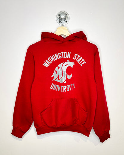 Vintage 90s Washington State Dark Red Hoodie