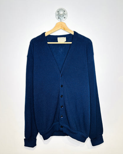 Vintage 90s Jeff Links Navy Cardigan