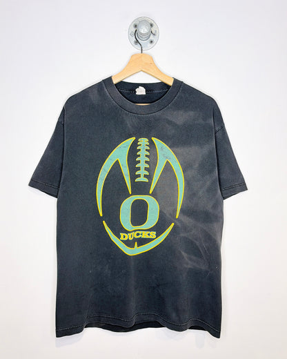 2010 Oregon Ducks Sun Faded Black Tee Shirt