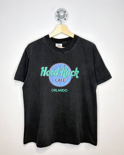 Vintage 1990s Hard Rock Cafe Orlando Black Tee Shirt