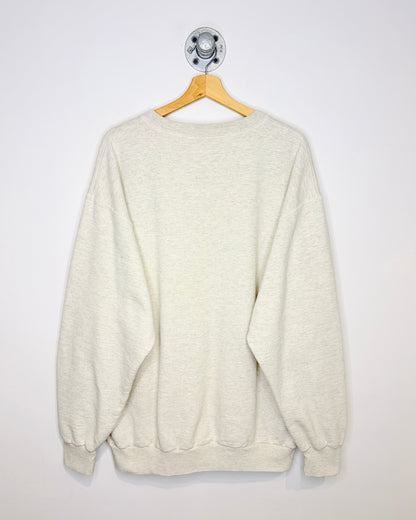 Vintage 90s University Of Alberta Embroidered Ash Grey Crewneck Sweatshirt