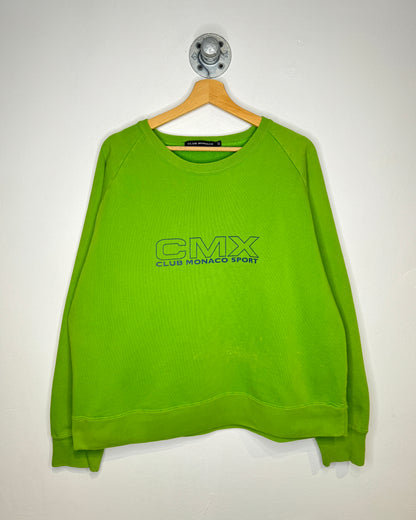 Vintage Boxy Club Monaco Sport Green Crewneck Sweatshirt