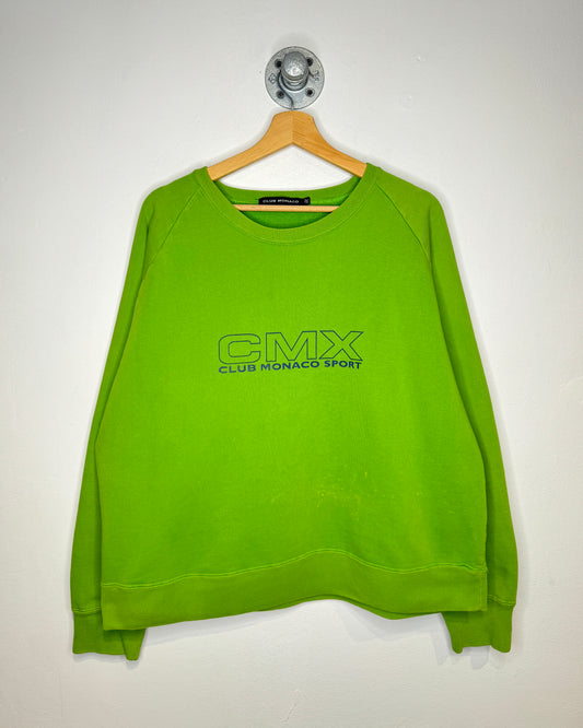 Vintage Boxy Club Monaco Sport Green Crewneck Sweatshirt