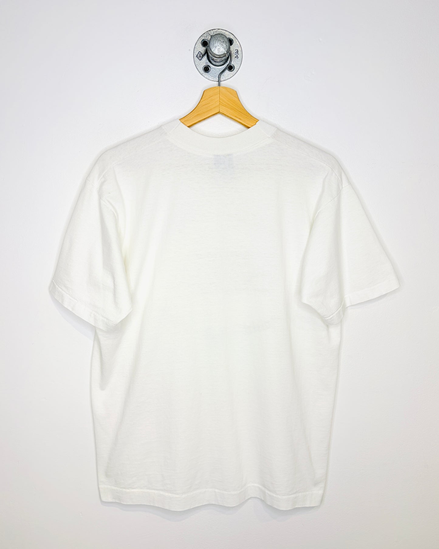 Vintage 1990s Innisfail Alberta Dr. George Kemp House Tourist White Tee Shirt