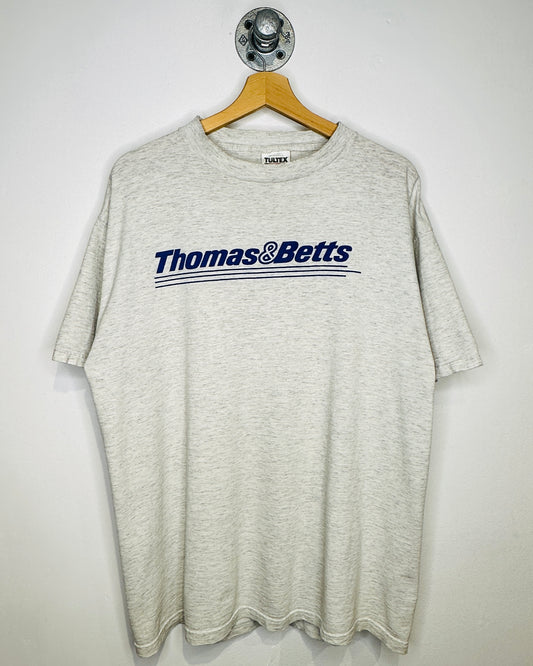 Vintage 90s Thomas & Betts Heather Grey Tee Shirt