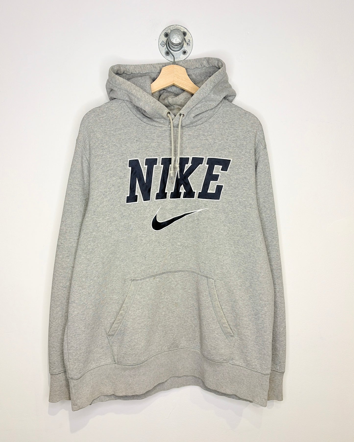 Nike Embroidered Heather Grey Hoodie