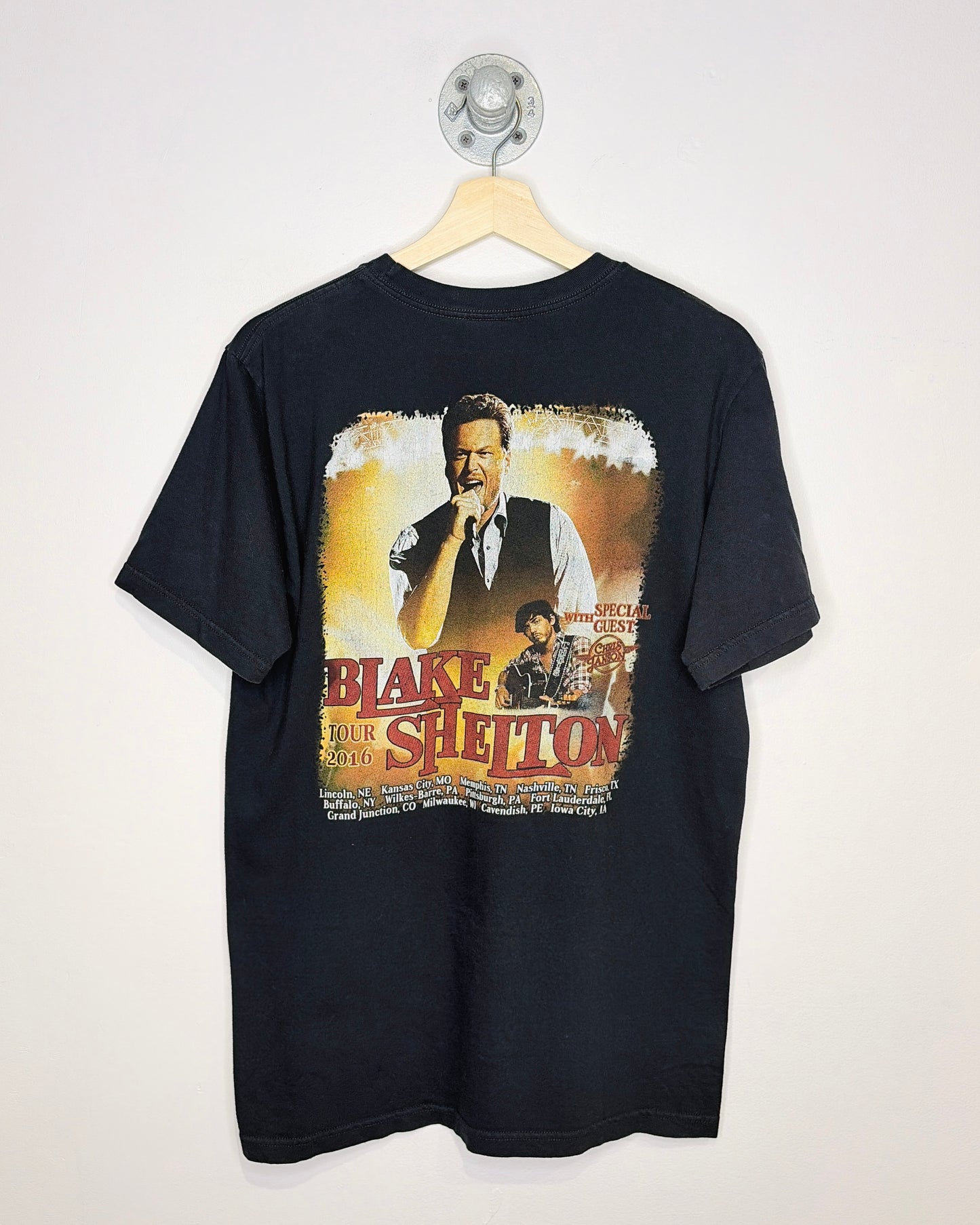 Blake Shelton Tour Black Tee Shirt