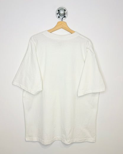 Vintage 90s Hellfire And Dalmatians White Tee Shirt