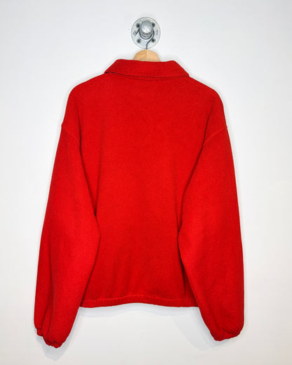 Vintage Polo Ralph Lauren Red Fleece Harrington Style Jacket