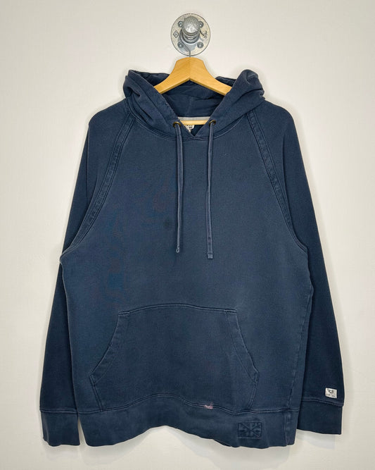 2000s Old Navy Blank Raglan Cut Navy Hoodie
