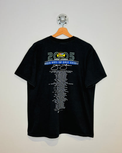 Vintage 2005 NASCAR Jimmie Johnson Faded Black Tee Shirt