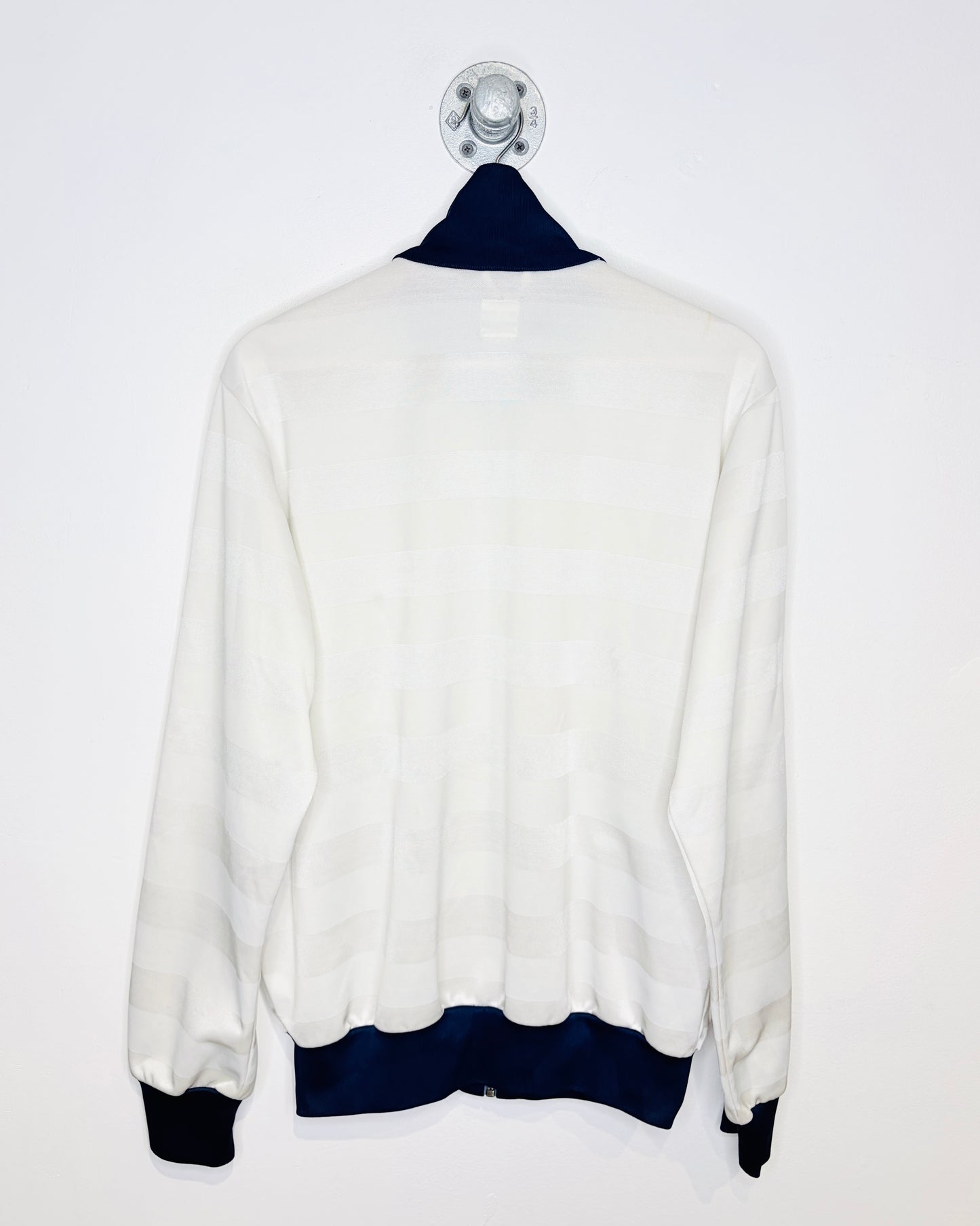 Vintage Adidas Striped White, Navy & Red Track Jacket