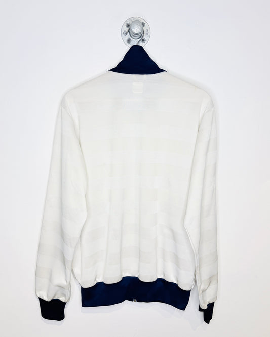 Vintage Adidas Striped White, Navy & Red Track Jacket