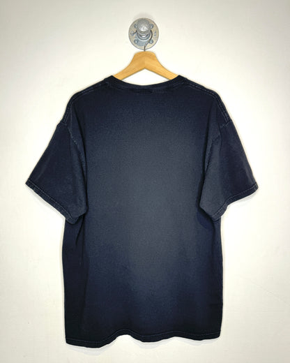 Vintage 2000 “Damn You All” Distressed Black Tee Shirt
