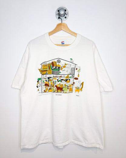 Vintage 1995 Love Is Adoptable White Tee Shirt