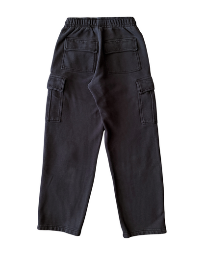 Women’s TNA Cozy AF Faded Black Cargo Sweatpants