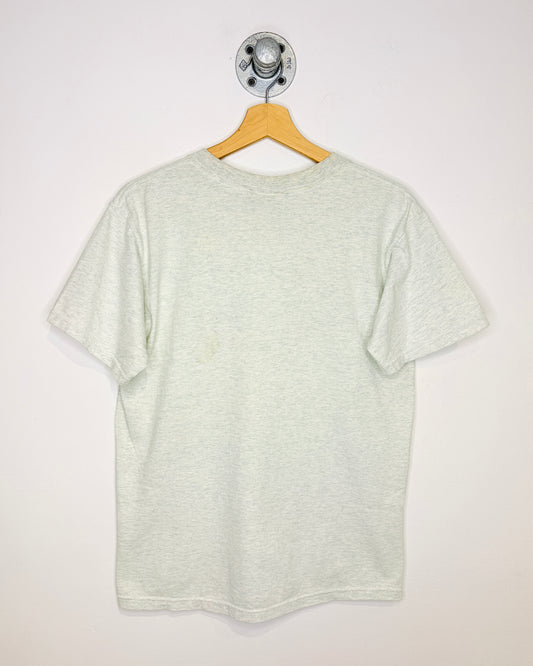 Vintage 90s Bootleg Polo Sport Ralph Lauren Logo Grey Tee Shirt