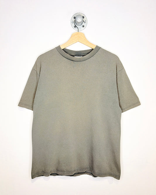 Vintage 90s Penmans Blank Faded Dark Grey Tee Shirt