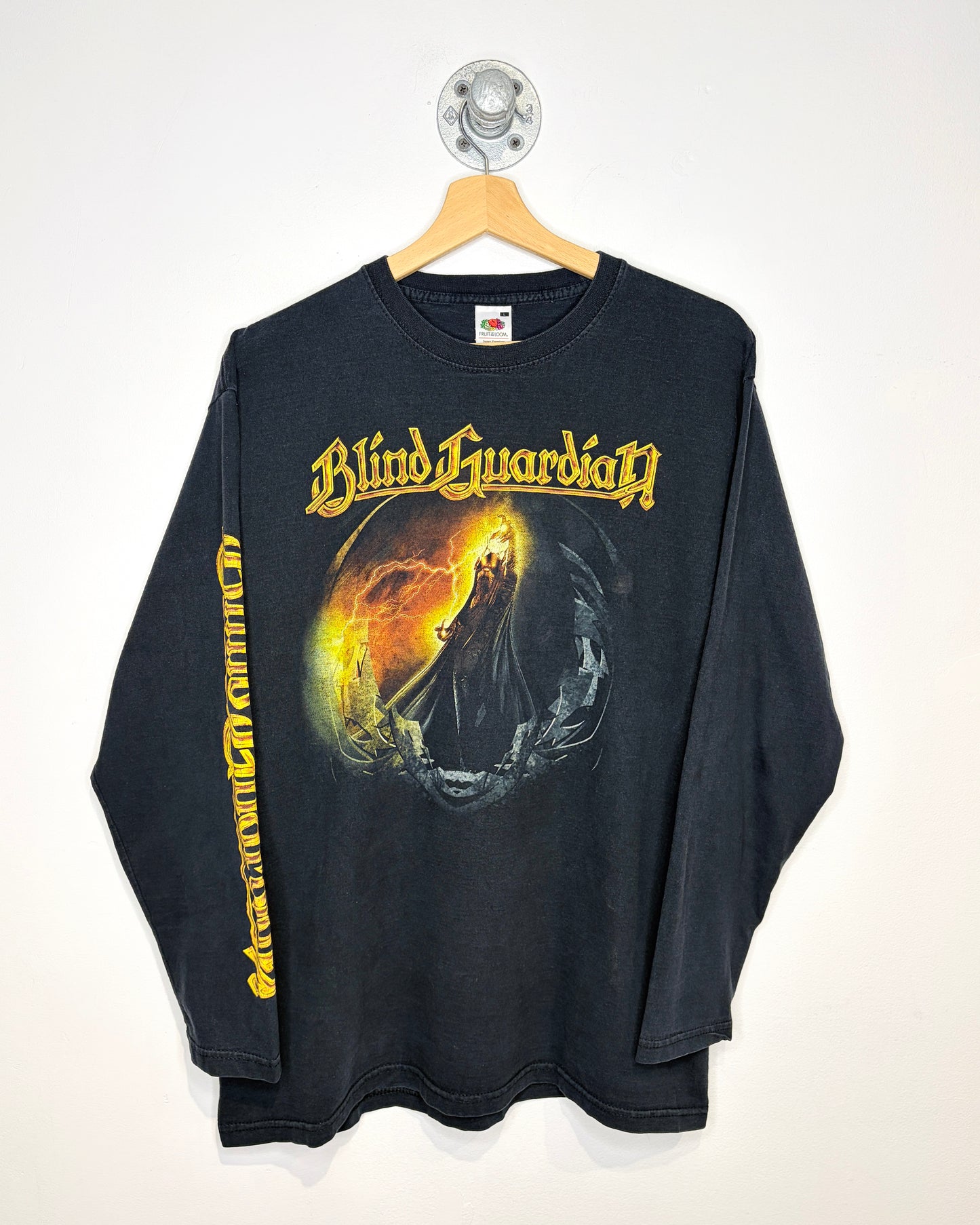 2010 Blind Guardian “At The Edge Of Time” Faded Black Longsleeve Shirt