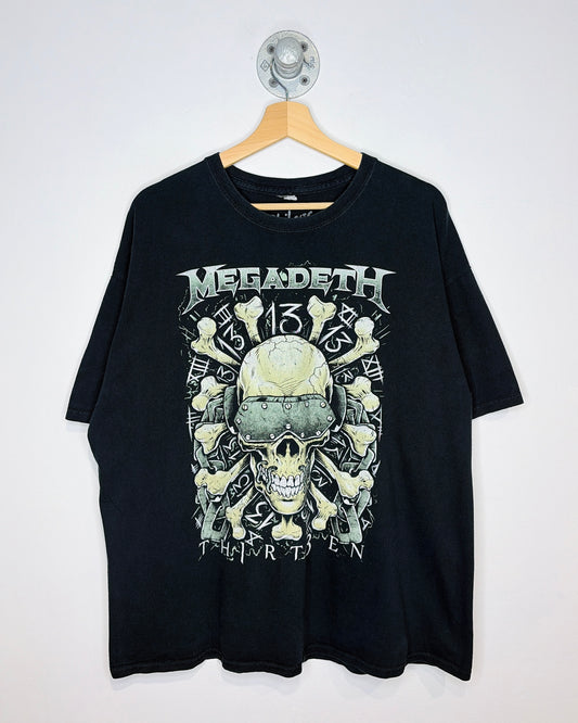 Megadeth Thirteen Black Band Tee Shirt