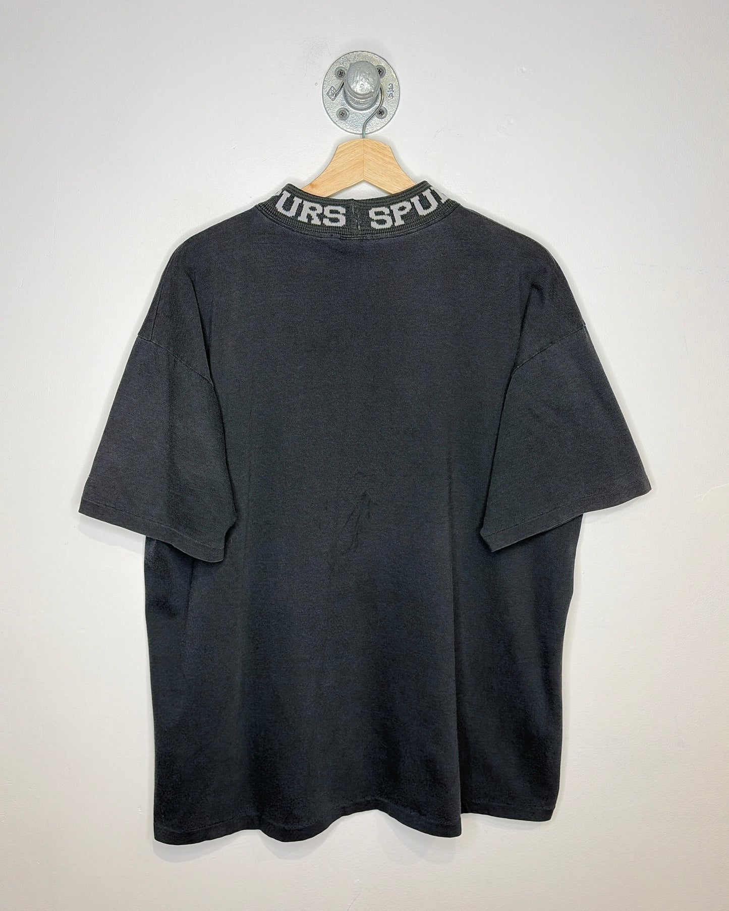 Vintage 90s San Antonio Spurs Starter Faded Black Tee Shirt