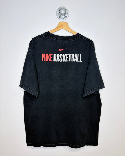 2000s Nike Ontario Basketball Faded Black Tee Shirt