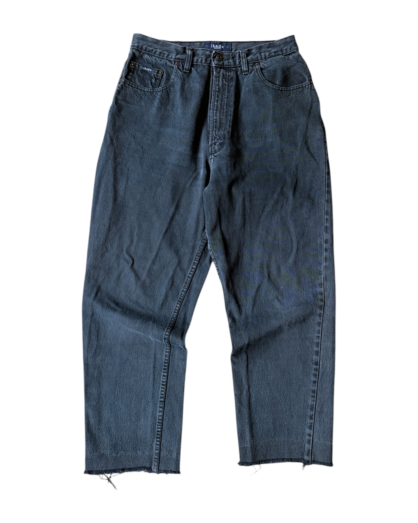 Vintage 90s Ikeda Faded Black Loose Fit Jeans